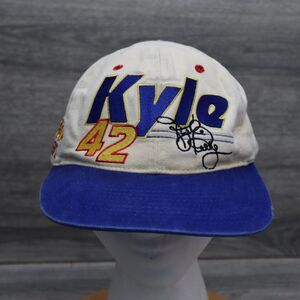 Vintage CFS Hat Men One Size White Casual Snap Back Nascar Kyle Petty #42 Racing